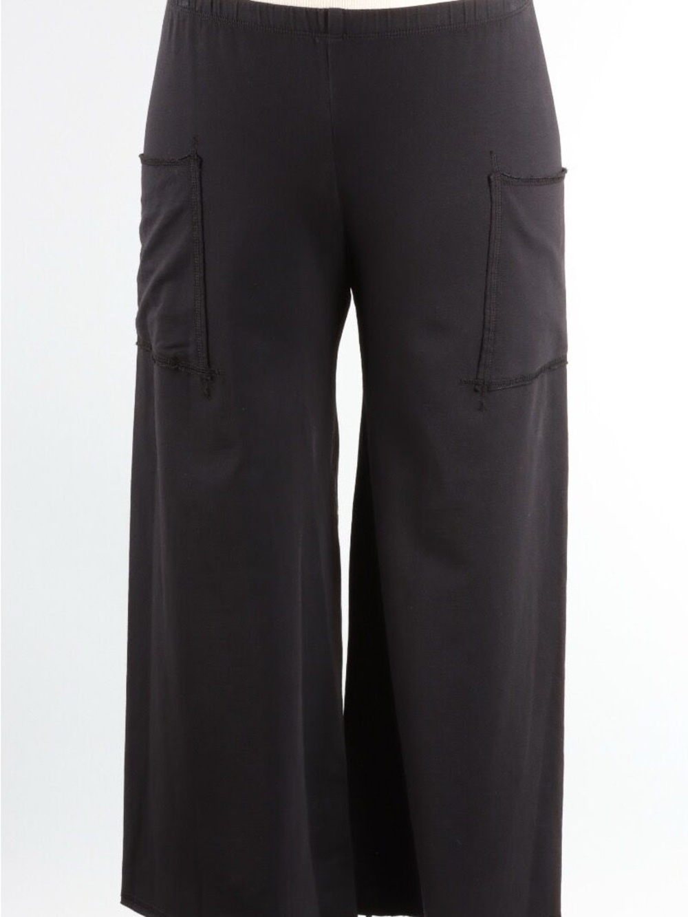 Boutique Wide Leg Black Pocket Lounge Pants